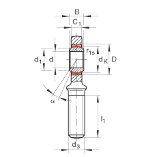 US GAR70-UK-2RS,  DIN ISO 12 240-4 ˜ʣݼySoɂȴܷ