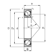 ǽ|S 7330-B-MP,  DIN 628-1 ˜ʵҪߴ磬|  = 40