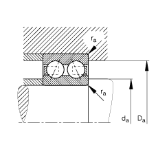 ǽ|S 3310-DA-MA,  DIN 628-3 ˜ʵҪߴ磬pɷxʷփȦ|  = 45