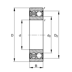 {(dio)S 2205-2RS-TVH, (j) DIN 630 ˜ʵҪߴ, ɂ(c)ܷ