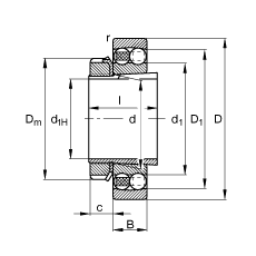 {S 2218-K-TVH-C3 + H318,  DIN 630  DIN 5415 ˜ʵҪߴ, F׺;o