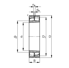{ĝLS 23226-E1-K-TVPB,  DIN 635-2 ˜ʵҪߴ, FףF 1:12