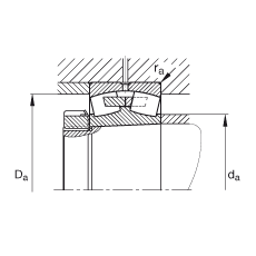 {ĝLS 23940-S-K-MB,  DIN 635-2 ˜ʵҪߴ, FףF 1:12
