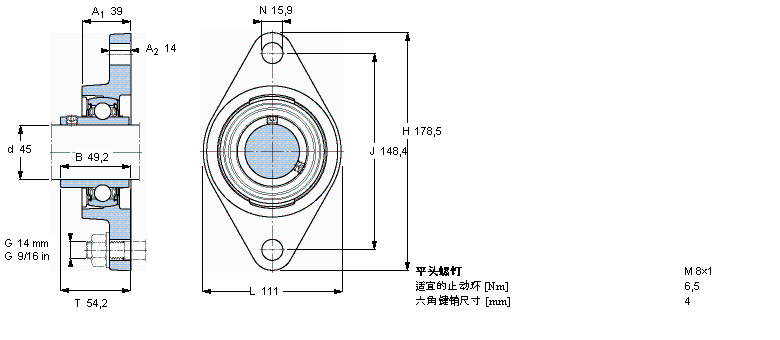 SKF ڸߜصY-ԪmԪEAFYT45TF/VA228ӱDƬ